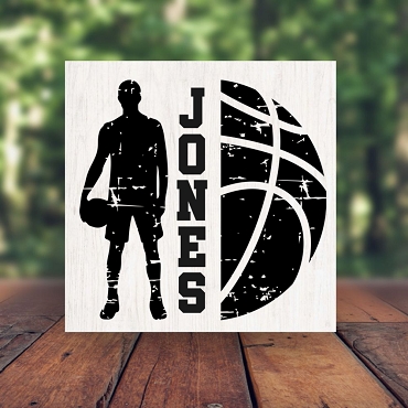 Personalized Basketball Player and Ball Sign Senior Night Awards Banquets Gift